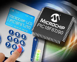 Microcontrollers target segmented display applications.