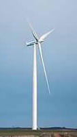 Wind Turbine derives energy from low-/medium-speed wind.