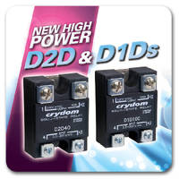 Solid State Relays suit high-current DC applications.