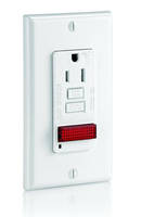 GFCI Receptacle features integrated pilot light.