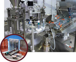 Robotic Loading System integrates with tube filler/closer.