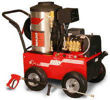 Portable Hot Water Pressure Washer uses 8.2 hp motor.