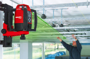 Rotating Laser Level features built-in alignment system.