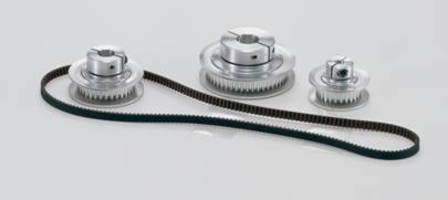 Miniature Drive Belt System features arched tooth profile.