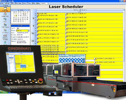Scheduling Software offers automatic part nesting, job prioritizing.