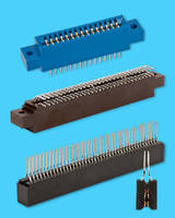 Card Edge Connectors feature double-contact-point pin design.