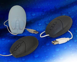 Optical Mouse features sealed, washable design.