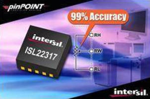 Potentiometer offers less than 1% resistor tolerance.