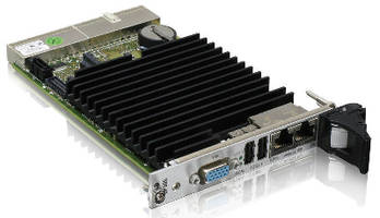 CompactPCI Board (3U) leverages 1.6 GHz Intel-® Atom-® CPU.