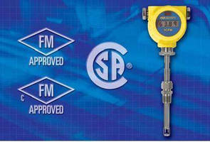 FCI's ST50 Mass Flow Meter Now FM and CSA Approved
