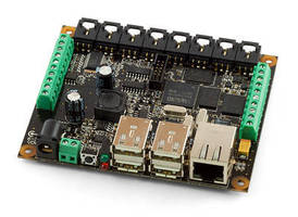 Single Board Computer connects via Ethernet or WiFi.