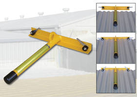 Temporary Roof Anchor is for use on metal roofs.