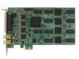 PCI Express DVR Card provides H.264 recording at 480 fps.