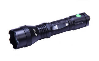 LED Tactical Flashlight produces 200+ lumens at full output.