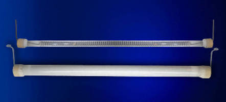 Quartz IR Heating Elements range from 500-4,000 W.