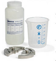 Viscometer/Rheometer Calibration Kit is supplied with plastic beaker.