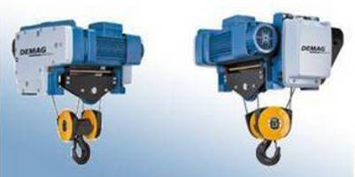 Foot-Mounted Rope Hoists can be installed in multiple configurations.