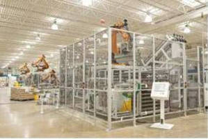 Transfer and Storage System utilizes robotic technology.