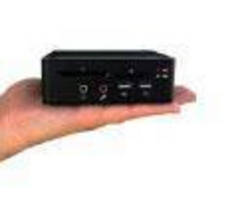 Compact Fanless PC targets HD media player applications.