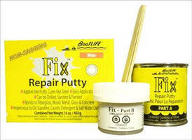 Repair Putty can cure underwater.