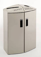Recycling Receptacles come in 4 waste stream configurations.