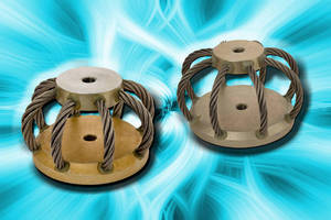 Circular Wire Rope Isolators feature low-profile design.