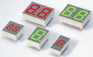 Numeric LED Displays suit high-temperature applications.