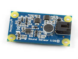 Sound Sensor measures presence and loudness of sound.