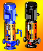 Vertical Inline Pumps feature air-cooled design.