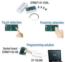 Touch-Sensor Controller Chip replaces buttons on electronic devices.
