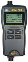 Industrial Ethernet Cable Tester has handheld design.