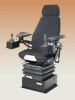 Operator Armchair features integrated control console.