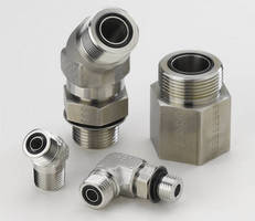 Face Seal and Flange Adapters suit harsh-duty applications.
