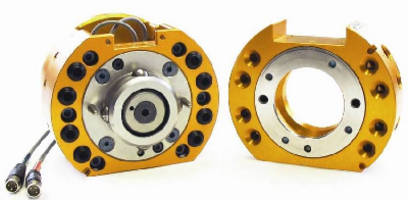 Tool Changer provides internal routing for hollow-wrist robots.