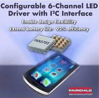 6-Channel LED Drivers suit TFT LCDs in mobile electronics.