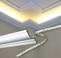 Cornice Moldings can be used with indirect lighting.