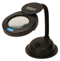 Magnifying Inspection Lamp enables precision viewing.
