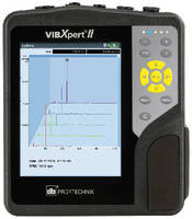 Portable Vibration Analyzer features full color VGA display.