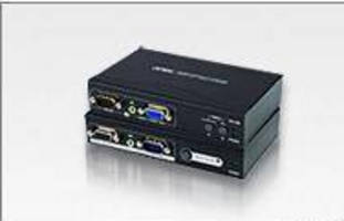 Cat 5 Audio/Video Extender provides dual audio/video output.