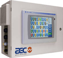 Vacuum Pump System Controller features touchscreen operation.