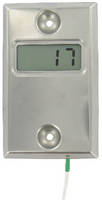 Digital Wall Plate Thermometer uses remote thermistor.