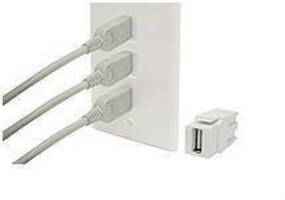Wall Outlet USB Receptacle accommodates multimedia demand.
