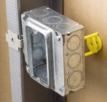 Electric Box Supports provide stability in low-voltage applications.