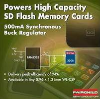 DC/DC Synchronous Buck Regulator supports SD Flash Memory.