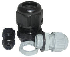 Cable Glands offer variable clamping ranges.