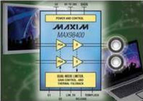 Class D Amplifiers integrate anticlipping and voltage limiting.