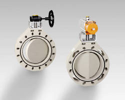 Wafer-Style Butterfly Valves come in 14-24 in. sizes.