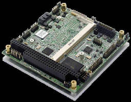 Single Board Computer features 3.6 x 3.8 in. PC/104 form factor.