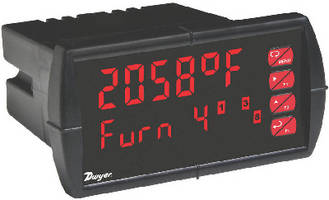 Temperature Panel Meters feature dual 6-digit display.