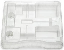 Clear Plastic Shipping Tray Stacks for Two-Tier Protection